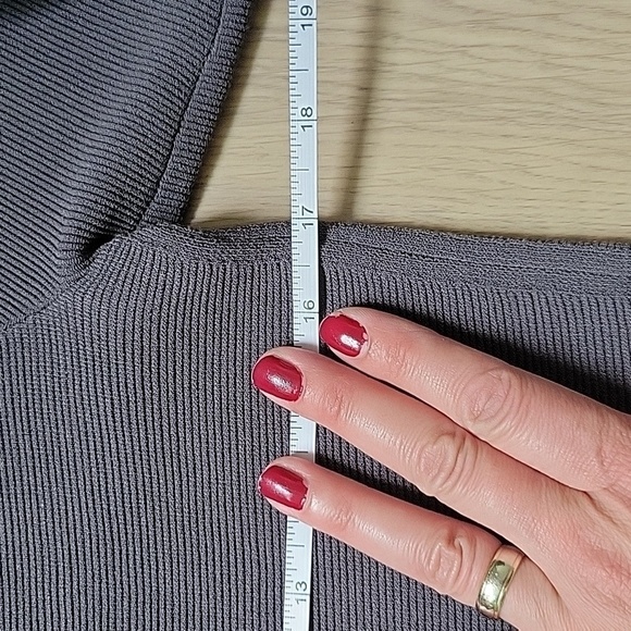 Club Monaco Women's Ribbed Gray Dress Size XS - Picture 7 of 10